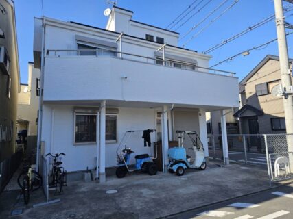 茅ヶ崎市美住町 O様邸 外壁塗装・シーリング工事・バルコニー防水工事